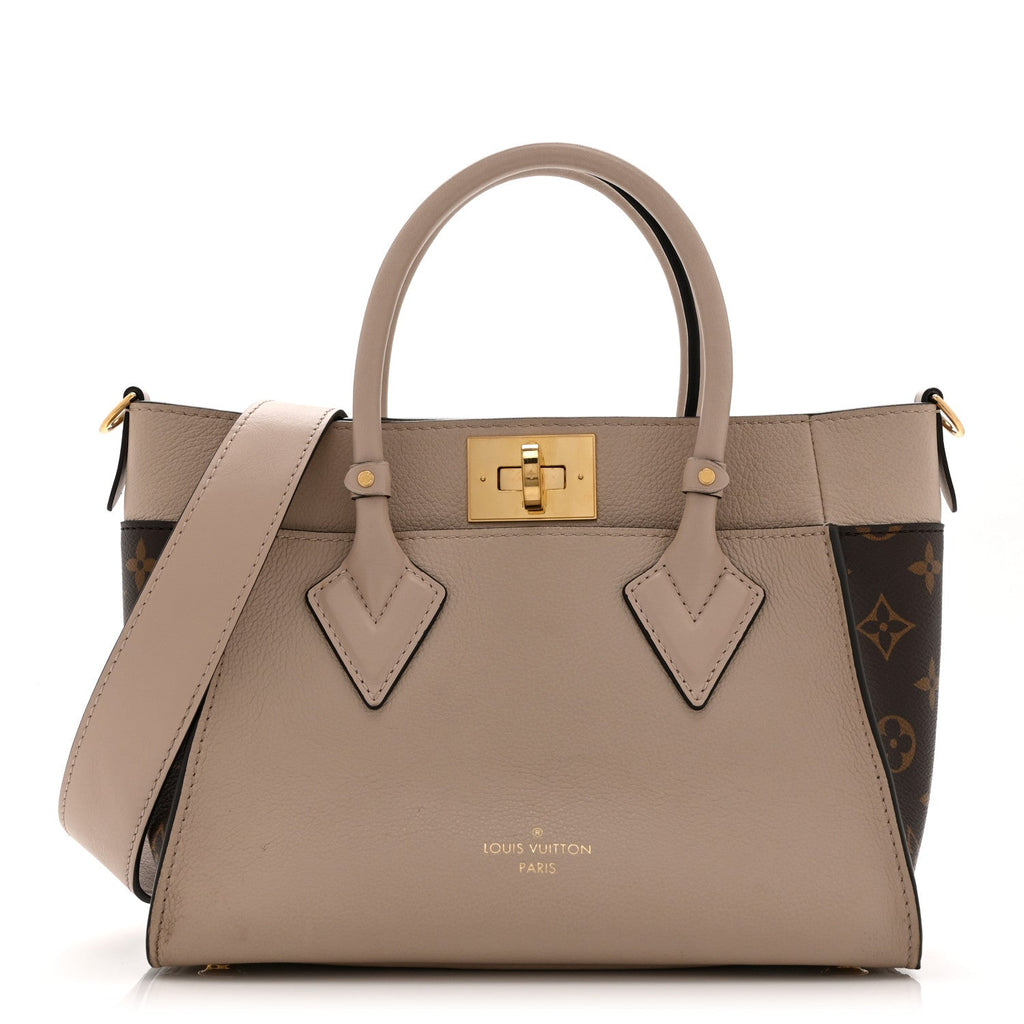 Calfskin Monogram On My Side PM Greige
