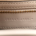 Ancora Calfskin Web Small Jackie Shoulder Bag Light Grey