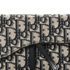 Oblique Saddle Chain Long Wallet Blue