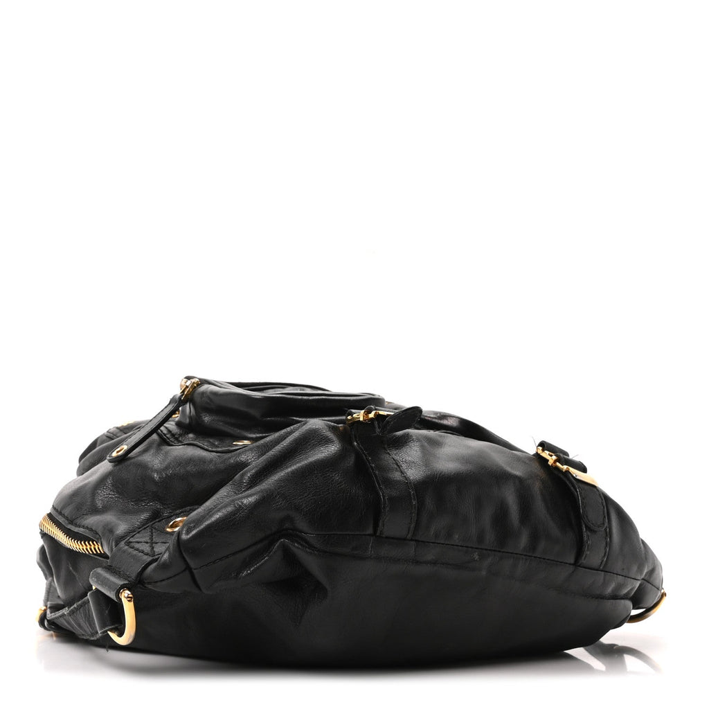 Calfskin Medium Darwin Convertible Backpack Black