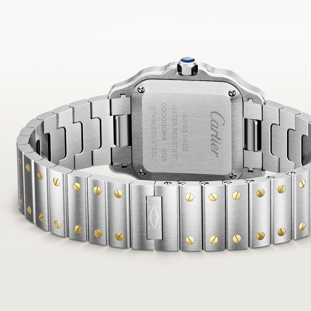 Santos De Cartier Watch | 27mm, Stainless Steel, Silver Dial