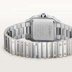 Santos De Cartier Watch | 27mm, Stainless Steel, Silver Dial