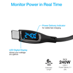 DigiWATT USB-C to USB-C Digital LED Cable 6ft