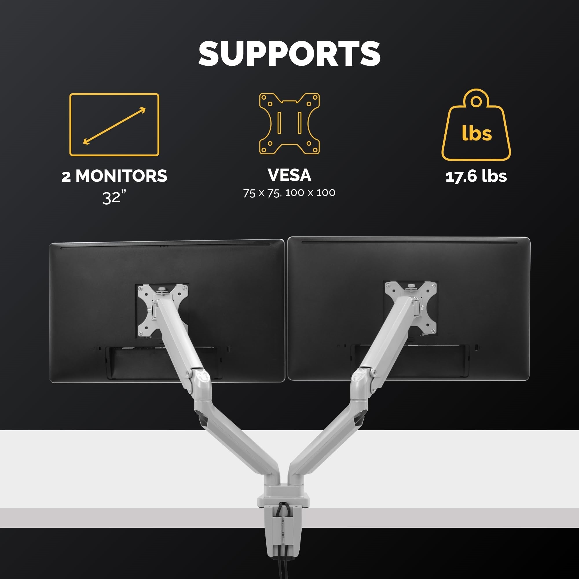 Platinum Series Dual Monitor Arm