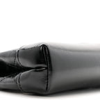 Shiny Lambskin Quilted Micro 31 Clutch With Chain Black
