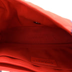 Silk Chain Printed Medium Single Flap Red
