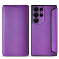 Magnetic Wallet Leather Phone Case For Samsung Galaxy S23 Ultra In Purple
