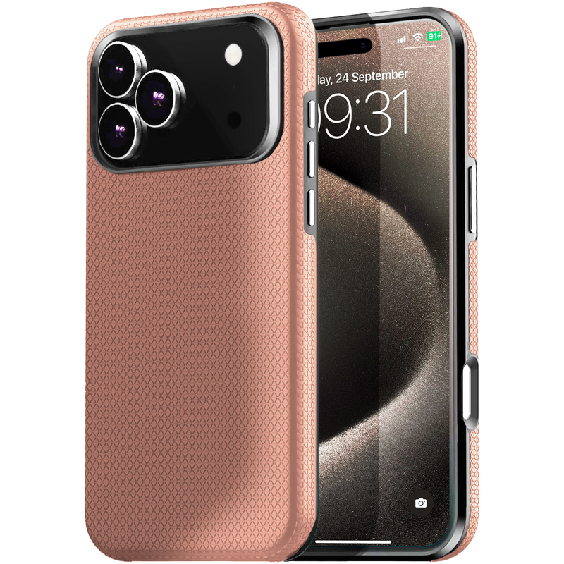 Entronix Case Compatible with iPhone 17 Pro Max - Anti-Slip Rugged Shockproof Cover
