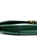 Dollar Calfskin Interlocking G Chain Wallet Emerald