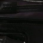 Pony Hair New Bamboo Medium Top Handle Bag Black