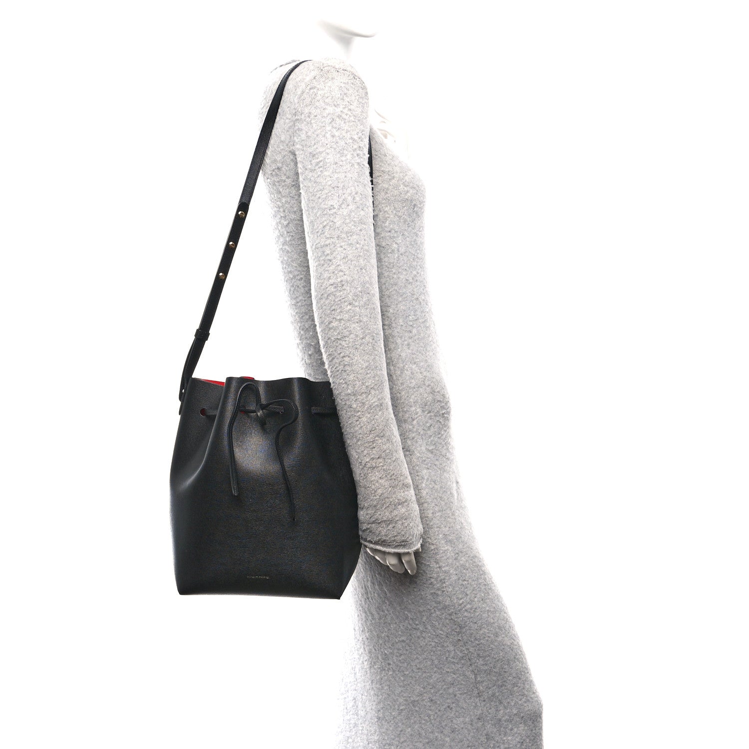 Saffiano Bucket Bag Black Flamma