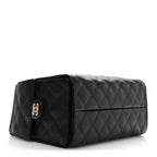 Caviar Quilted Small Chanel 25 Handbag Black