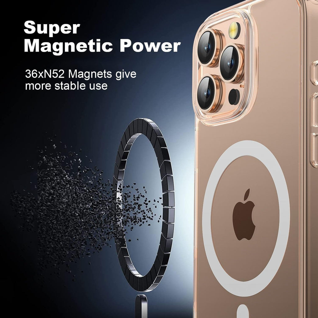 Entronix Bundle Compatible with iPhone 16 Pro - [Magnetic] Clear Case, 1 Clear Screen Protector & 1 Camera Lens Protectors