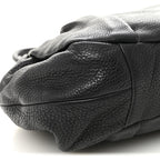 Vitello Daino Shoulder Bag Black