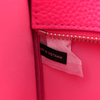 Grained Calfskin Large The Tote Bag Hot Pink