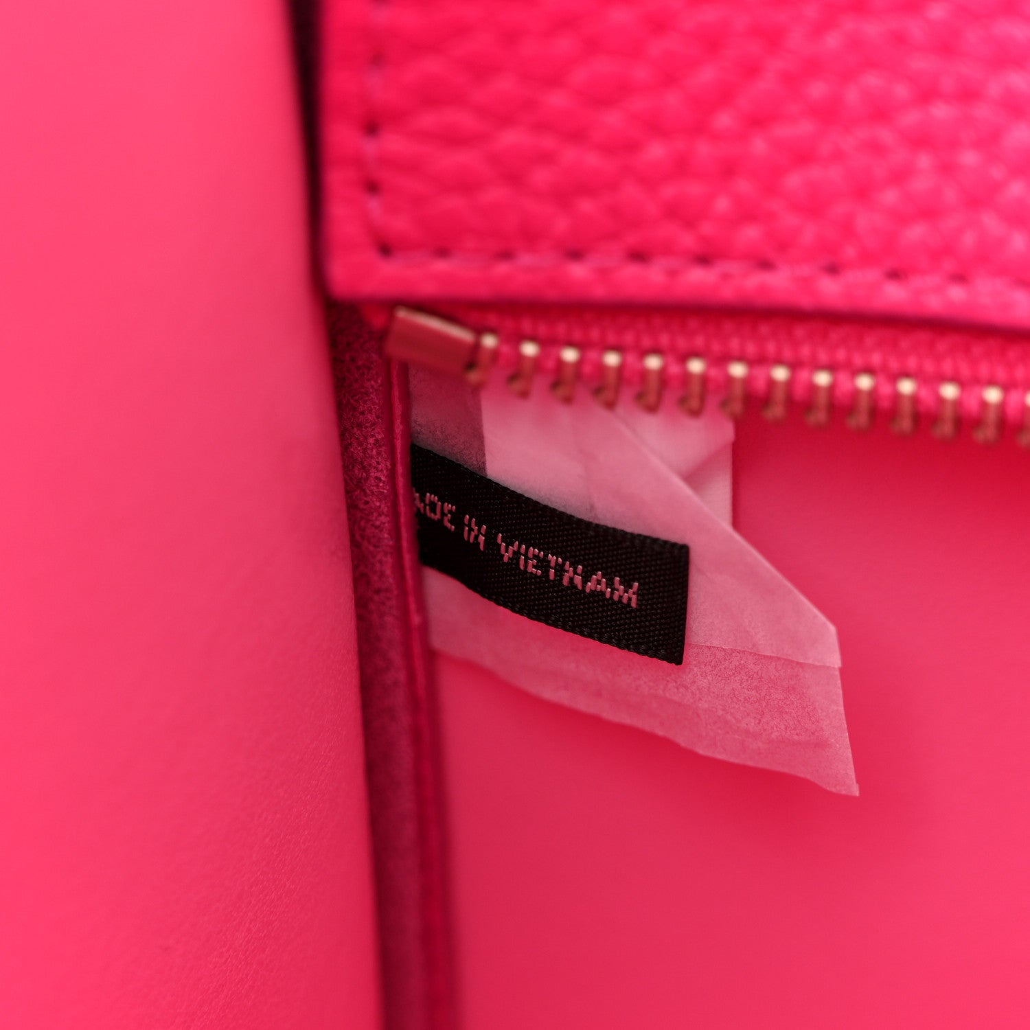 Grained Calfskin Large The Tote Bag Hot Pink