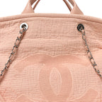 Canvas Large Double Face Shopping Tote Light Pink