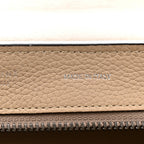 Drummed Calfskin Suede Medium Trapeze Dune