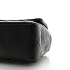 Lambskin Quilted Mini Rectangular Flap Black