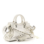 Agneau Arena Neo Cagole City Handbag Optic White