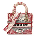 Canvas Embroidered Medium Dioramour D-Royaume Lady D-Lite Red Multicolor
