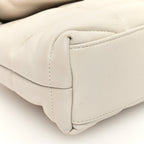 Lambskin Quilted Toy Loulou Puffer Monogram Chain Satchel Crema Soft