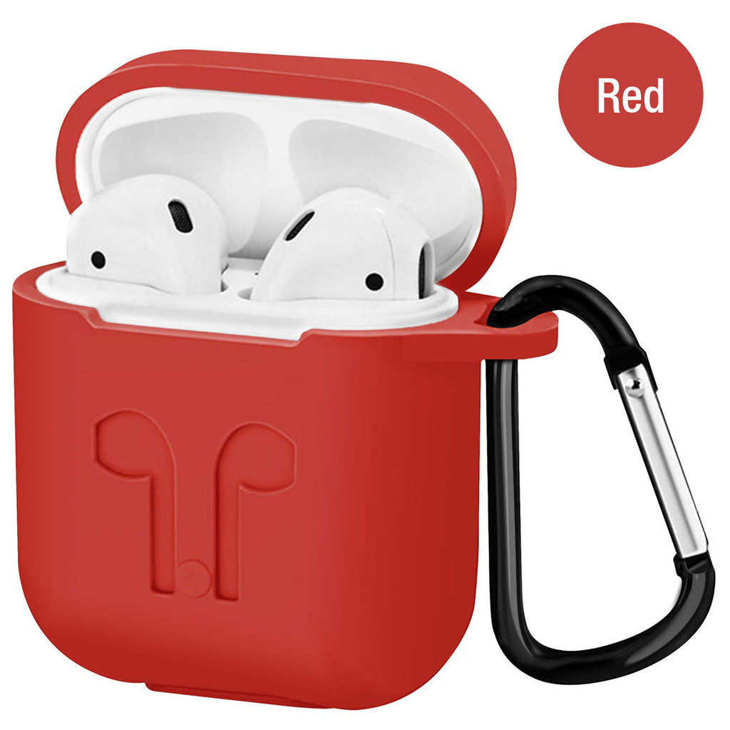 Airpod 2019 Protective Case, Precision Size, 3mm Skin, 360 Protection, Metal Keychain Hook
