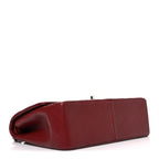 Caviar Quilted Jumbo Double Flap Burgundy
