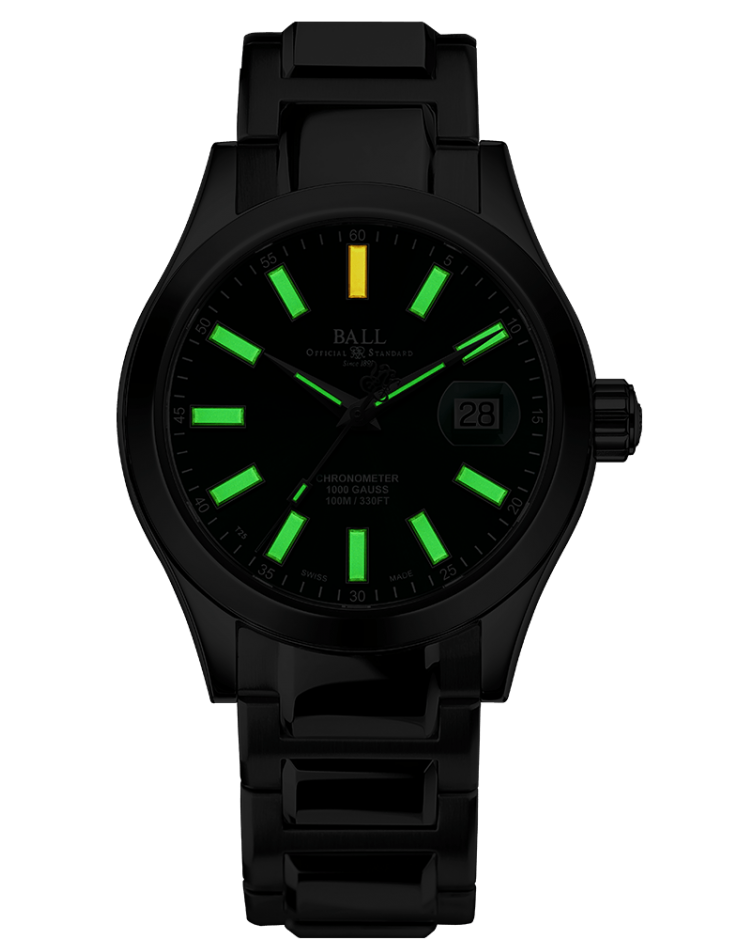 Ball Men's Watch Engineer III Marvelight Chronometer Green