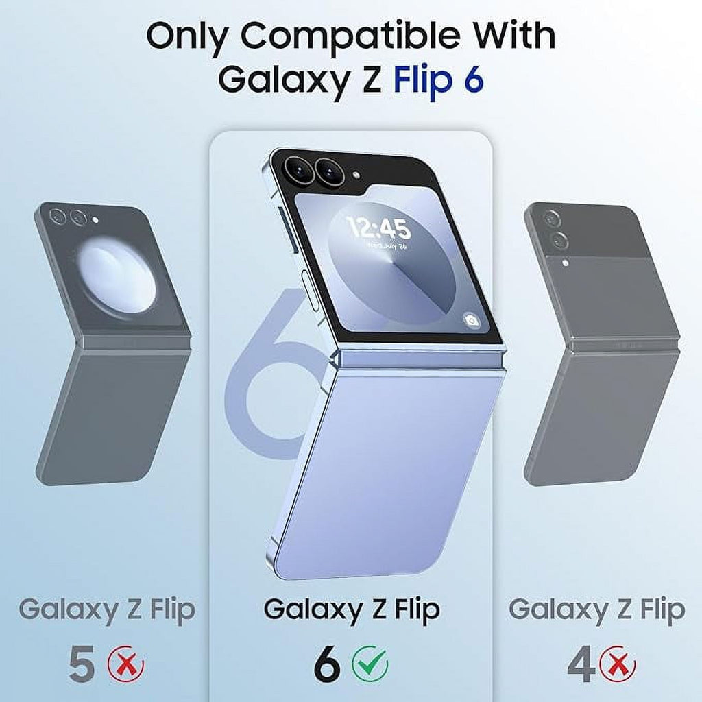 Entronix Case Compatible with Galaxy Z Flip 6 - Dual-Layer Guard Gripstand