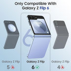 Entronix Case Compatible with Galaxy Z Flip 6 - [Hard Back] Clear Cover