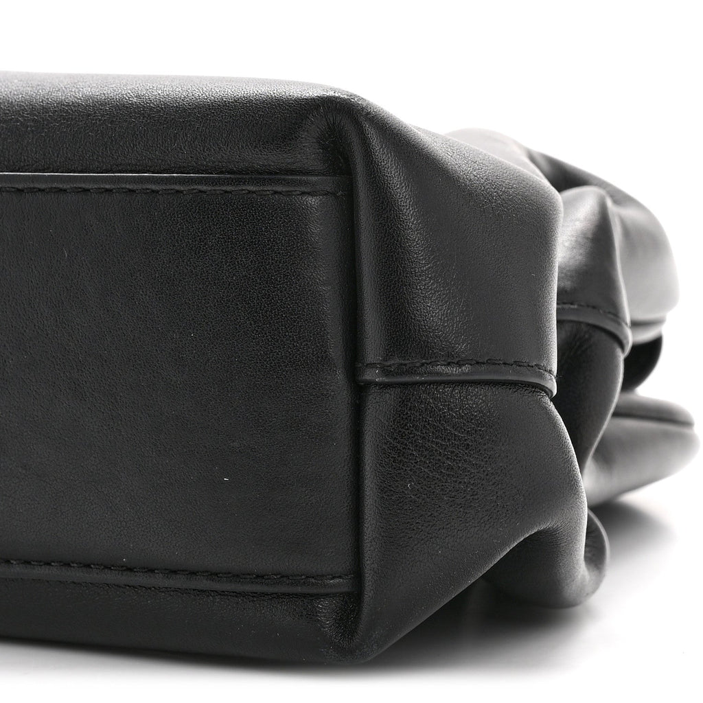 Calfskin Small The Point Triangle Bag Black