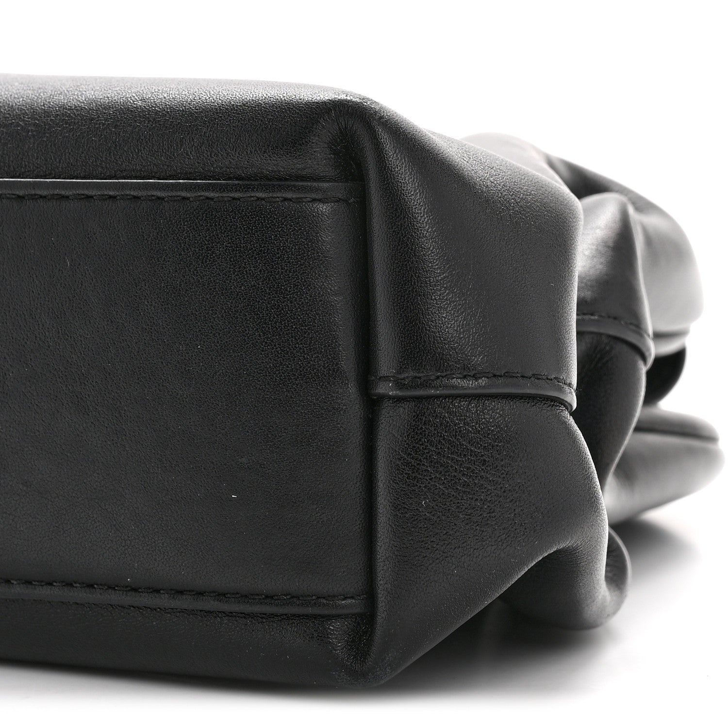 Calfskin Small The Point Triangle Bag Black
