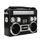Supersonic Portable 3 Band Bluetooth Radio with Flashlight & 10 Hour Battery