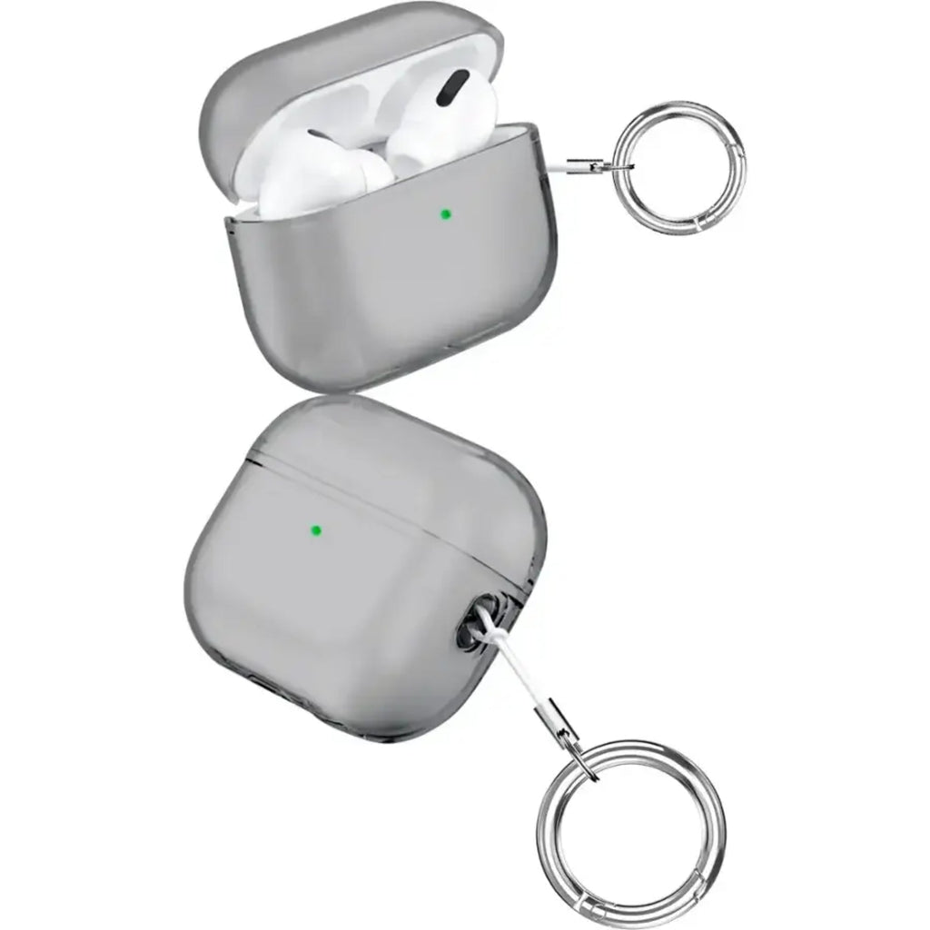 SAHARA - Hybrid Flex Series Case for Apple AirPods Pro (2nd Generation) - Transparent Black