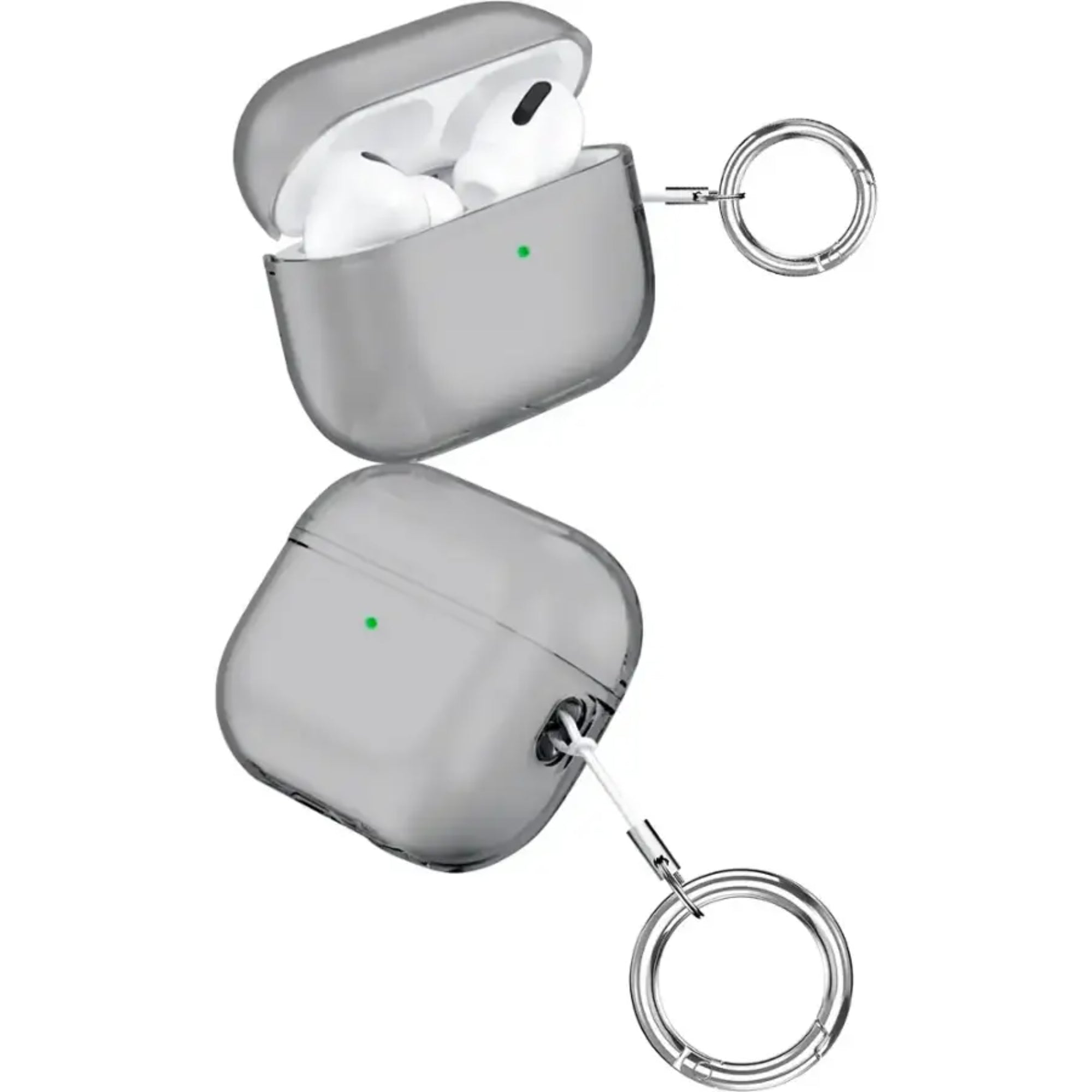 SAHARA - Hybrid Flex Series Case for Apple AirPods Pro (2nd Generation) - Transparent Black