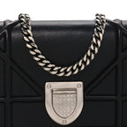 Lambskin Baby Diorama Flap Bag Black