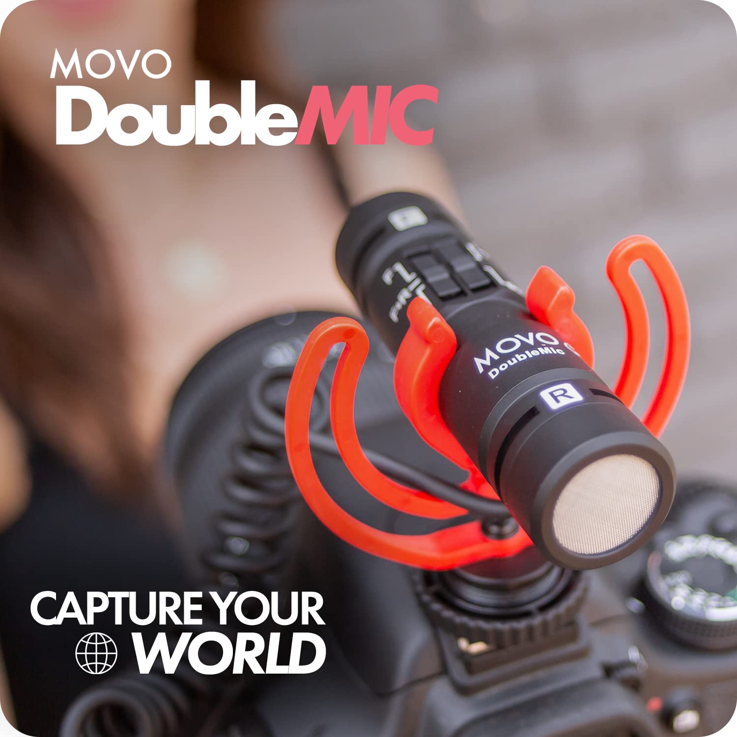 Movo DoubleMic V2 Dual Capsule Shotgun Microphone