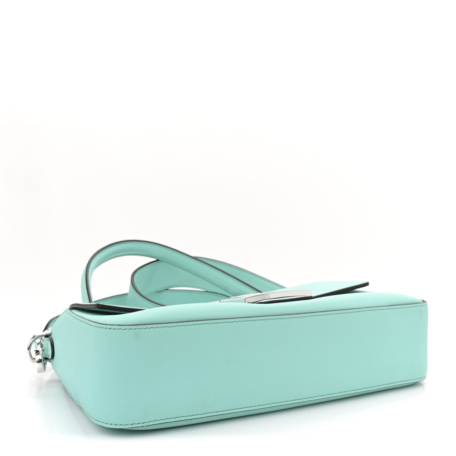 X TIFFANY Nappa Silver Baguette Blue Tiffany Silver