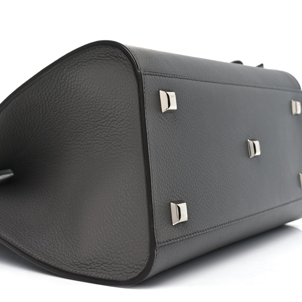 Calfskin Medium Studio Soft Bag Grey