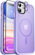 Entronix Bundle Compatible with iPhone 11 - [Magnetic] Translucent Matte Case, 1 Screen Protector & 1 Camera Lens Protector