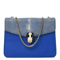 Galuchat Calfskin Serpenti Forever Crossbody Bag Blue