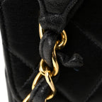 Lambskin Quilted Medium Single Flap Black