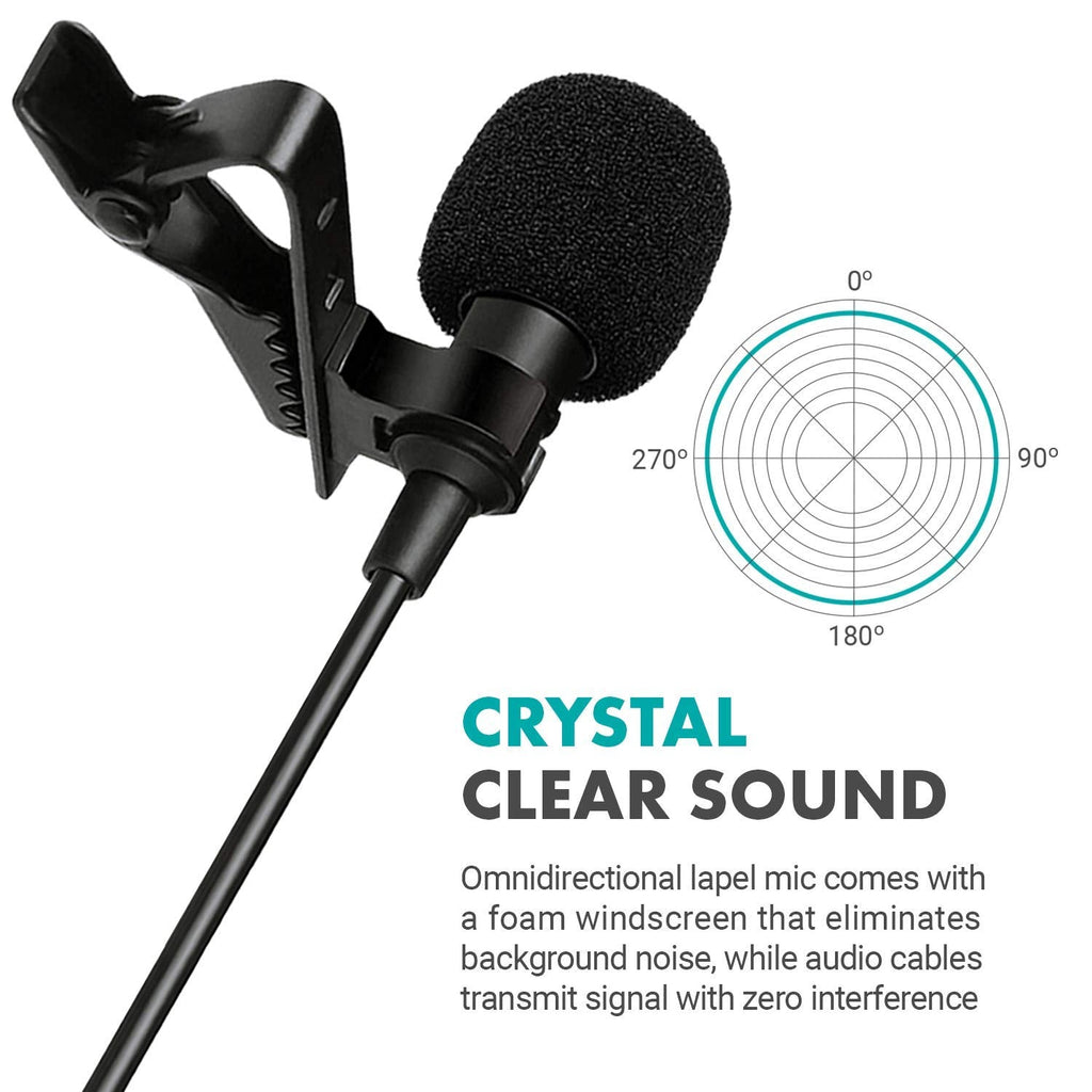 Movo DM1P Lavalier Mic for DJI Osmo 4k Camera