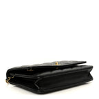 Caviar Quilted CC Turnlock Wallet On Chain WOC Black