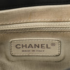 Washed Lambskin Quilted Medium Chain Around Messenger Black