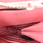 Saffiano Mini Triangle Crossbody Pouch Petalo