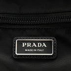 Re-Nylon Saffiano Zip Backpack Black