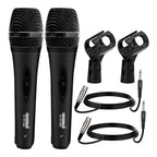 Microphone Dynamic Vocal Handheld Mic Cardioid Unidirectional Microfono w On Off Switch + XLR Audio Cable for Singing Karaoke Public Speaking & Parties - PM-286