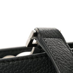 Grained Calfskin Baby Sac De Jour Souple Black